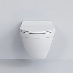 Ambassador Сиденье для унитаза Nord тонкое белое матовое – фотография-3