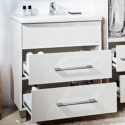 Бриклаер Мебель для ванной Чили 70 светлая лиственница – фотография-5