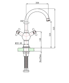 Timo Смеситель Nelson 1941/00F Chrome – фотография-2
