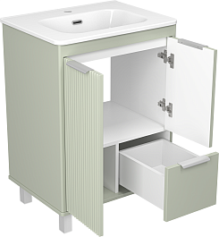 Brevita Мебель для ванной Risacca Pistachio 60 фисташковый – фотография-7