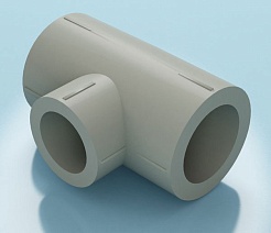 ФД Пласт 1091 Тройник-переходник PPR серый 25 х 20 (404461) – фотография-3