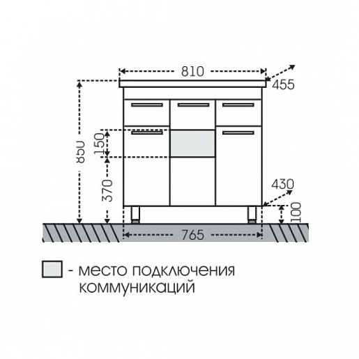 СанТа Мебель для ванной Родос 80 – картинка-7