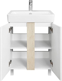 Акватон Мебель для ванной Кантри 60 белая/дуб верона – фотография-10