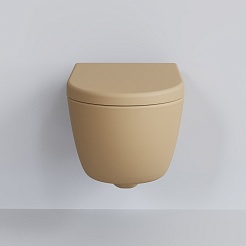 Ambassador Сиденье для унитаза Abner темно-бежевое матовое – фотография-3