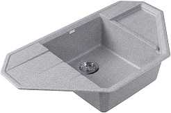 Dr. Gans Мойка кухонная Крона 910 угловая серая – фотография-2