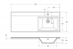 BelBagno Тумба с раковиной Kraft LVD 58 напольная Bianco Opaco под стиральную машину правосторонняя – фотография-6