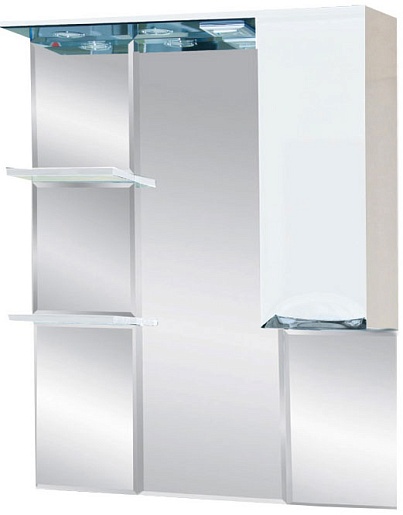 Misty Зеркальный шкаф Жасмин 85 R белый, эмаль – фото, картинка, фотография-1