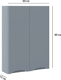 Vivon Шкаф навесной Ostin 60 серый матовый – фотография-10