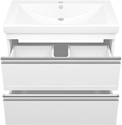 Misty Мебель для ванной Ингрид 75 подвесная белая – фотография-6