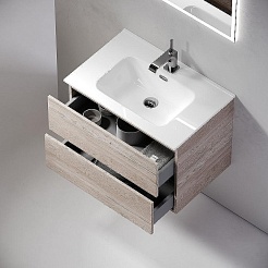 Sancos Тумба с раковиной Urban 60 дуб галифакс натуральный раковина Element 61 CN7001 – фотография-5