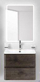 BelBagno Мебель для ванной Albano 70 подвесная Rovere Nature Grigio – фотография-1