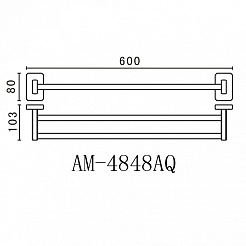 Art&Max Полотенцедержатель Gotico AM-4848AQ – фотография-2