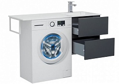 Aquanet Тумба с раковиной Алвита 120 R серый антрацит – фотография-6