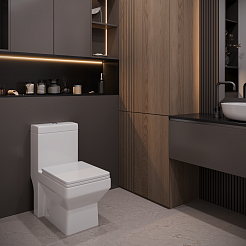 Stella Polare Унитаз-моноблок напольный Бургос KN6184000 белый – фотография-2