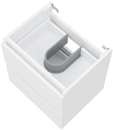 Teymi Тумба с раковиной Laina 50 подвесная белая матовая – фотография-9