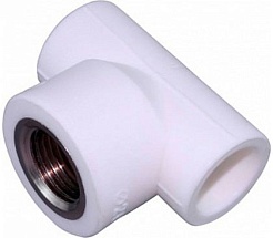 ФД Пласт 2100 Тройник PPR белый комби ВР 40 х 1 1/4" (444317) – фотография-1