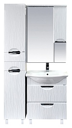 Misty Зеркальный шкаф Лорд 65 R белый – фотография-3