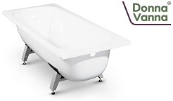 ВИЗ Стальная ванна "Donna Vanna 150" белая орхидея – фотография-4