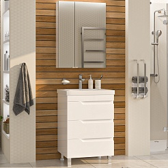 Misty Мебель для ванной Софт 60 белая – фотография-1