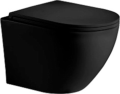 WeltWasser Унитаз подвесной Merzbach 043 MT-BL черный матовый