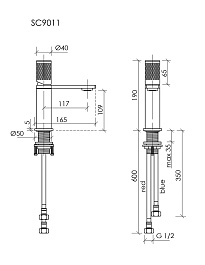 Sancos Смеситель для раковины Nexus вороненая сталь SC9011GG – фотография-3