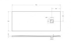 BelBagno Душевой поддон Tray 170/70 TRAY-MR-UNO-AH-170/70-35-W-CR – фотография-3