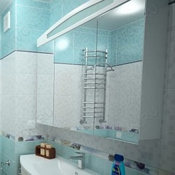 Aquanet Зеркальный шкаф "Тренто 120" белый – фотография-3