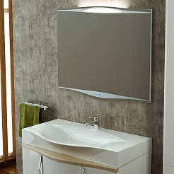 Velvex Зеркало Line 95 Светлый лен – фотография-5