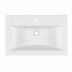 Mixline Тумба с раковиной Лайн 70 1 ящик белая – фотография-3