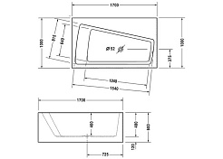 Duravit Акриловая ванна "Paiova 700270000000000" L 170х100 – фотография-2