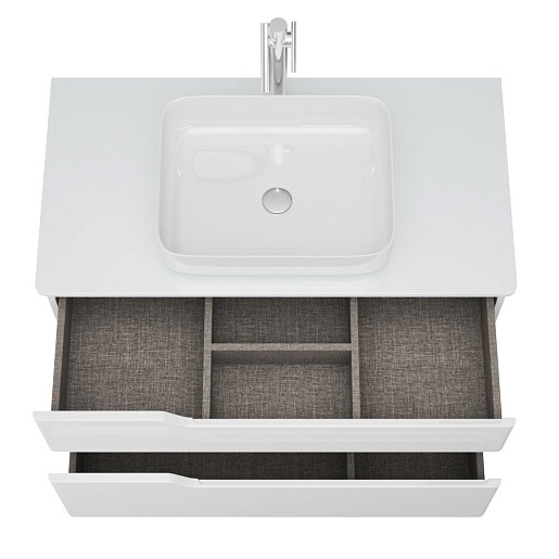 Owl 1975 Тумба с раковиной Hella Cristal 100 белый лак – картинка-3