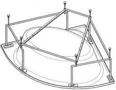 Vagnerplast Каркас для ванны Incognito 180x180