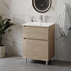 Teymi Тумба под раковину Laina 60 дуб светлый – фотография-7