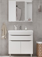 Volna Мебель для ванной Lake 80.2D.1Y L белая