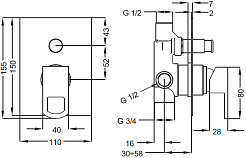 Cezares Смеситель LEVICO-VDIM-01-Cr для душа – фотография-2