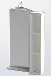 Aquanet Зеркальный шкаф "Асти 55" черный – фотография-5