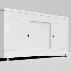 Водолей Экран под ванну двери купе 180 см белый – фотография-2