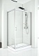 Aquanet  Душевой уголок Alfa 160x80 NAA1131 профиль хром стекло прозрачное – картинка-8