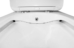 Azario Унитаз-моноблок Lodi AZ-8617B безободковый с функцией биде с бачком с сиденьем микролифт белый – фотография-11