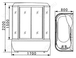Appollo Душевой бокс A-0734 – фотография-3
