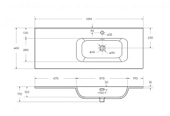 BelBagno Мебель для ванной Eco Cer-N 120-1 R bianco lucido CZR-8095-120-R ручки сатиновое золото – фотография-8