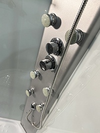 Royal Bath Душевая кабина HKST RB 90HKST-WT 90x90 с г/м с хамамом стекло прозрачное профиль белый – фотография-5