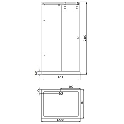 Aquanet  Душевой уголок "Gamma 1208-12 R" 171028 – фотография-2