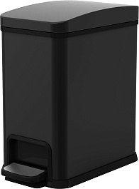WeltWasser Ведро для мусора WW Tober BL 8L черное матовое – фотография-1