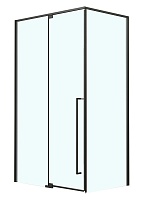 Azario Душевой уголок Male 120/90 стекло прозрачное профиль матовый черный
