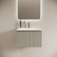 Sancos Тумба с раковиной Code 60 серая платина раковина Sabo 60 CN13001 – фотография-2