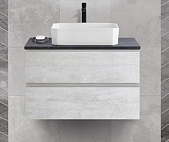 Cezares Тумба под раковину Molveno-46 80 подвесная legno bianco – фотография-1