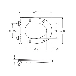 BelBagno Чаша унитаза безободкового Lounge BB045CPR/SC с сиденьем – фотография-5