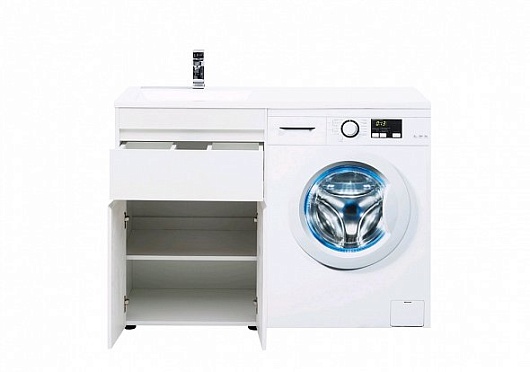 Aquanet Тумба с раковиной Токио 120 L напольная – картинка-9