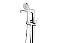 Aquatek Напольный смеситель для ванны с душем Бетта AQ1145CR хром – фотография-2